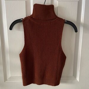 Turtleneck Sleeveless Sweater